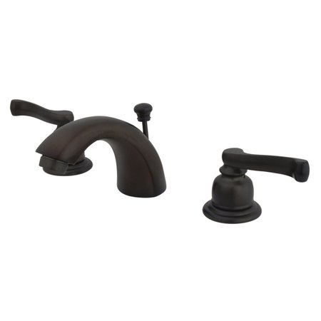 KINGSTON BRASS KB955FL Mini-Widespread Bathroom Faucet, Oil Rubbed Bronze KB955FL